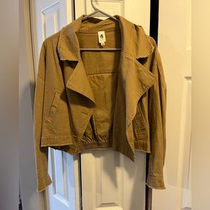 Vici tan cropped jacket
